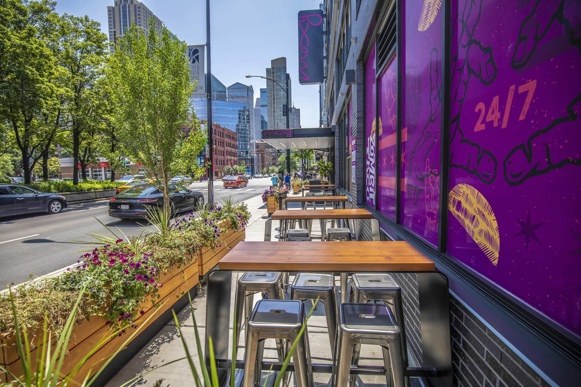 Hotel Moxy Chicago Downtown Exterior foto
